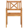 Juego de sillas 4 pcs 56x55.5x90 cm Madera maciza de Acacia