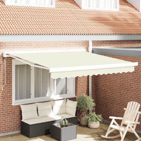 Toldo Retráctil Automático Crema 300x250 cm de , Toldos - Ref: Foro24-3329916, Precio: 448,17 €, Descuento: %
