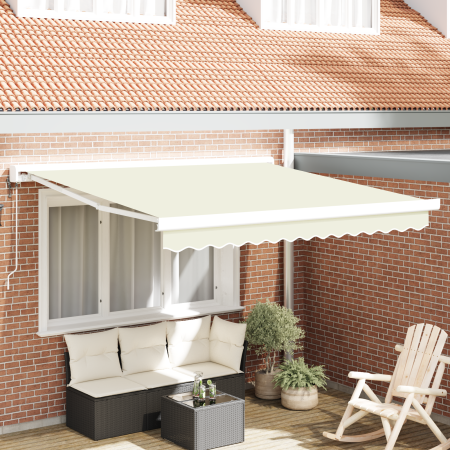 Toldo Retráctil Automático Crema 300x250 cm de , Toldos - Ref: Foro24-3329916, Precio: 448,17 €, Descuento: %