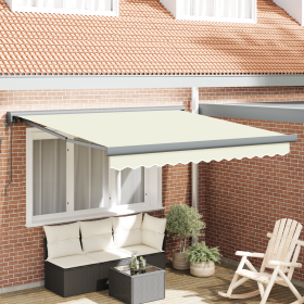 Toldo Retráctil Automático Crema 300x250 cm