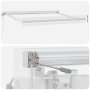 Toldo Retráctil Automático Amarillo y Blanco 300x250 cm de , Toldos - Ref: Foro24-3329924, Precio: 447,87 €, Descuento: %