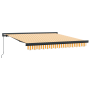 Toldo Retráctil Manual Amarillo y Blanco 300x250 cm de , Toldos - Ref: Foro24-3329925, Precio: 412,43 €, Descuento: %