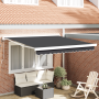 Toldo Retráctil Automático Antracita 300x250 cm de , Toldos - Ref: Foro24-3329930, Precio: 448,03 €, Descuento: %