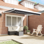 Toldo Retráctil Automático Antracita 300x250 cm de , Toldos - Ref: Foro24-3329930, Precio: 448,03 €, Descuento: %