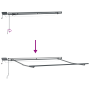 Toldo Retráctil Manual con LED Naranja y Marrón 300x250 cm de , Toldos - Ref: Foro24-3329942, Precio: 250,77 €, Descuento: %