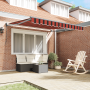 Toldo Retráctil Manual Naranja y Marrón 300x250 cm de , Toldos - Ref: Foro24-3329947, Precio: 204,87 €, Descuento: %