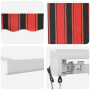 Toldo Retráctil Automático Naranja y Marrón 300x250 cm de , Toldos - Ref: Foro24-3329950, Precio: 455,07 €