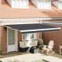 Toldo Retráctil Manual en Naranja y Blanco, 350x250 cm de , Toldos - Ref: Foro24-3330211, Precio: 816,76 €, Descuento: %
