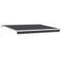 Toldo Retráctil Manual en Naranja y Blanco, 350x250 cm de , Toldos - Ref: Foro24-3330211, Precio: 816,76 €, Descuento: %