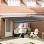 Toldo retráctil automático en naranja y blanco, 350x250 cm de , Toldos - Ref: Foro24-3330214, Precio: 479,54 €, Descuento: %