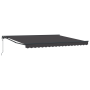 Toldo retráctil automático en naranja y blanco, 350x250 cm de , Toldos - Ref: Foro24-3330214, Precio: 479,54 €, Descuento: %