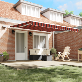 Toldo Retráctil Automático Antracita 350x250 cm