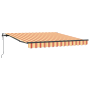 Toldo automático retráctil amarillo y naranja 350x250 cm de , Toldos - Ref: Foro24-3330255, Precio: 348,86 €, Descuento: %