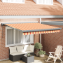 Toldo Retráctil Automático Amarillo y Naranja 350x250 cm de , Toldos - Ref: Foro24-3330264, Precio: 476,07 €, Descuento: %