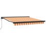 Toldo Retráctil Automático Amarillo y Naranja 350x250 cm de , Toldos - Ref: Foro24-3330264, Precio: 476,07 €, Descuento: %