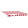 Toldo Retráctil Automático Rayado Rojo y Blanco 350x250 cm de , Toldos - Ref: Foro24-3330273, Precio: 352,04 €, Descuento: %