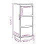 Aparador 2 uds madera maciza de pino marrón miel 32x34x75 cm de vidaXL, Aparadores - Ref: Foro24-813372, Precio: 90,41 €