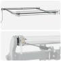 Toldo Retráctil Automático a Rayas Multicolor 350x250 cm de , Toldos - Ref: Foro24-3330291, Precio: 353,40 €, Descuento: %
