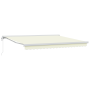 Toldo retráctil manual crema 400x300 cm de , Toldos - Ref: Foro24-3330489, Precio: 1,00 €, Descuento: %