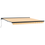 Toldo Retráctil Automático Amarillo y Blanco 400x300 cm de , Toldos - Ref: Foro24-3330496, Precio: 783,33 €, Descuento: %