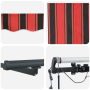 Toldo Retráctil Automático con LED Naranja y Marrón 400x300 cm de , Toldos - Ref: Foro24-3330512, Precio: 564,76 €, Descuento: %