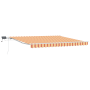 Toldo retráctil manual con LED Amarillo y Naranja 400x300 cm de , Toldos - Ref: Foro24-3330528, Precio: 315,24 €, Descuento: %