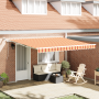 Toldo Retráctil Automático con LED - Amarillo y Naranja 400x300 cm de , Toldos - Ref: Foro24-3330530, Precio: 649,54 €, Descu...