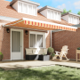 Toldo Retráctil Automático Amarillo y Naranja 400x300 cm de , Toldos - Ref: Foro24-3330539, Precio: 1,00 €, Descuento: %