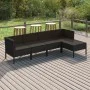 Gartenmöbelset 5-tlg. und Kissen Kunststoff Rattan schwarz von vidaXL, Gartensets - Ref: Foro24-3094381, Preis: 383,92 €, Rab...