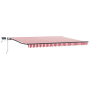 Toldo Retráctil Manual con LED Rayas Rojas y Blancas 400x300 cm de , Toldos - Ref: Foro24-3330548, Precio: 301,02 €, Descuent...