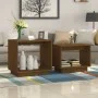 Stackable coffee tables 2 units solid brown pine wood by vidaXL, Coffee table - Ref: Foro24-813528, Price: 55,42 €, Discount: %
