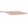 Toldo Retráctil Manual con Rayas Multicolor LED 400x300 cm de , Toldos - Ref: Foro24-3330560, Precio: 315,73 €, Descuento: %
