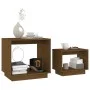 Stackable coffee tables 2 units solid brown pine wood by vidaXL, Coffee table - Ref: Foro24-813528, Price: 55,42 €, Discount: %