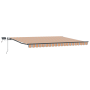 Toldo manual retráctil con franja multicolor 400x300 cm de , Toldos - Ref: Foro24-3330564, Precio: 303,83 €, Descuento: %