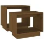 Stackable coffee tables 2 units solid brown pine wood by vidaXL, Coffee table - Ref: Foro24-813528, Price: 55,42 €, Discount: %