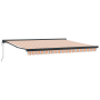 Toldo Retráctil Automático Rayado Multicolor 400x300 cm de , Toldos - Ref: Foro24-3330572, Precio: 786,28 €, Descuento: %