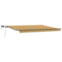 Toldo Retráctil Manual con Raya Multicolor LED 400x300 cm de , Toldos - Ref: Foro24-3330580, Precio: 298,00 €, Descuento: %