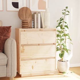 Aparador de madera maciza de pino 60x34x75 cm de vidaXL, Aparadores - Ref: Foro24-813360, Precio: 86,58 €, Descuento: %