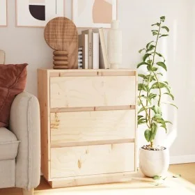Solid pine wood sideboard 60x34x75 cm by vidaXL, Sideboards - Ref: Foro24-813360, Price: 85,41 €, Discount: %