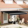 Toldo Retráctil Automático Negro 400x300 cm