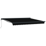Toldo Retráctil Automático Negro 400x300 cm