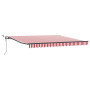 Toldo Retráctil Automático con Franja LED Roja y Blanca 400x350 cm de , Toldos - Ref: Foro24-3330758, Precio: 677,94 €, Descu...