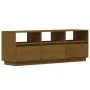 Honigbrauner TV-Schrank aus massivem Kiefernholz, 140 x 37 x 50 cm von vidaXL, TV-Möbel - Ref: Foro24-813433, Preis: 134,06 €...