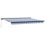 Toldo Retráctil Manual Azul y Blanco 450x300 cm de , Toldos - Ref: Foro24-3330849, Precio: 571,20 €, Descuento: %