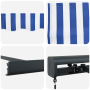 Toldo Retráctil Manual Azul y Blanco 450x300 cm de , Toldos - Ref: Foro24-3330849, Precio: 571,20 €, Descuento: %