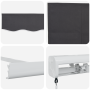 Toldo retráctil manual Antracita 450x300 cm de , Toldos - Ref: Foro24-3330867, Precio: 502,09 €, Descuento: %