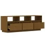 Honigbrauner TV-Schrank aus massivem Kiefernholz, 140 x 37 x 50 cm von vidaXL, TV-Möbel - Ref: Foro24-813433, Preis: 134,06 €...