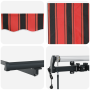 Toldo Retráctil Automático Naranja y Marrón 450x300 cm de , Toldos - Ref: Foro24-3330881, Precio: 437,16 €, Descuento: %