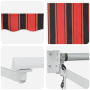 Toldo retráctil automático Naranja y Marrón 450x300 cm de , Toldos - Ref: Foro24-3330884, Precio: 387,97 €, Descuento: %