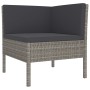 11-teiliges Gartenmöbel-Set und graue synthetische Rattankissen von vidaXL, Gartensets - Ref: Foro24-3094474, Preis: 902,12 €...